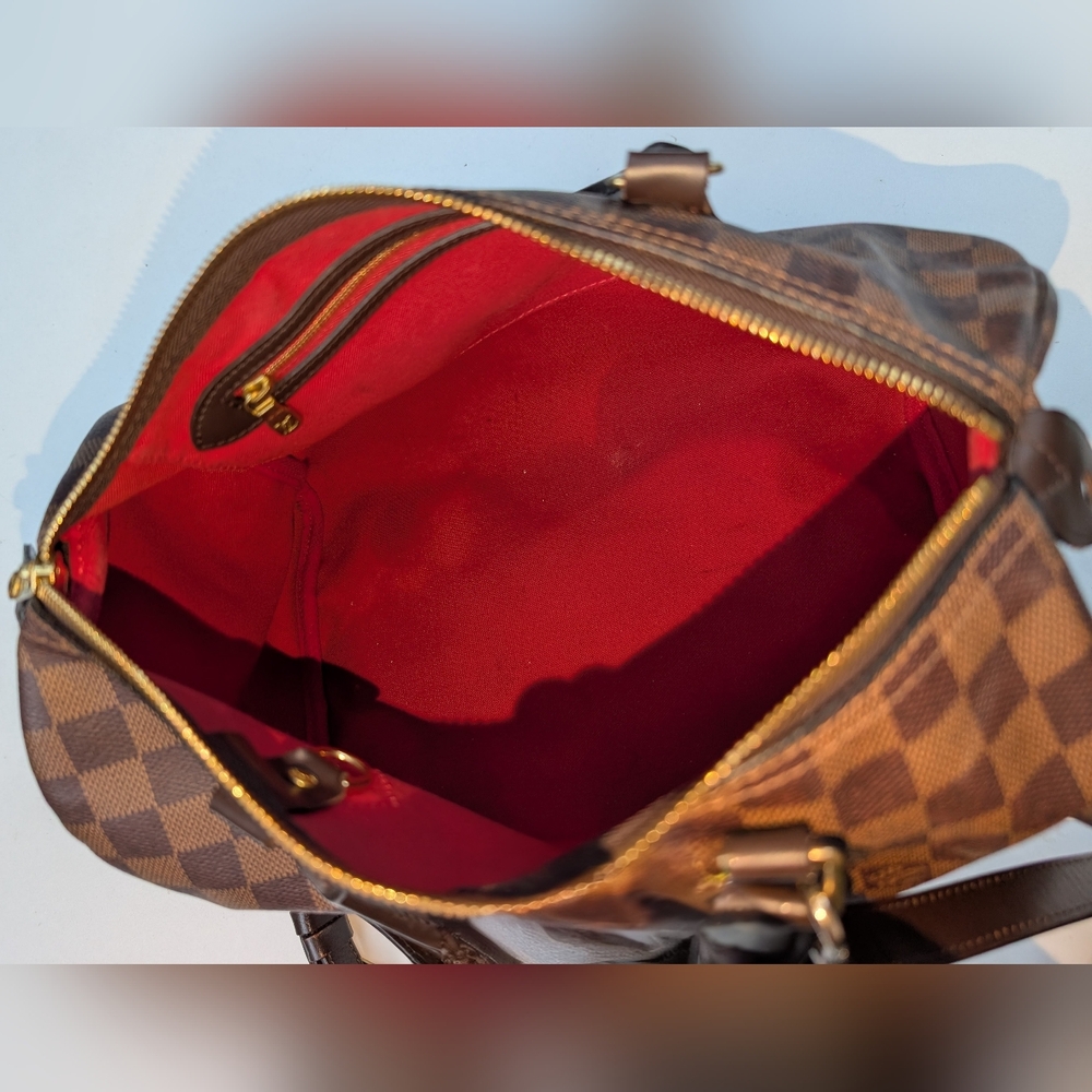 Louis Vuitton Brown Checkered Satchel - Picture 9 of 16